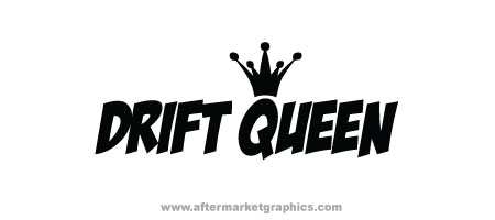 Drift Queen Decals - Pair (2 pieces)